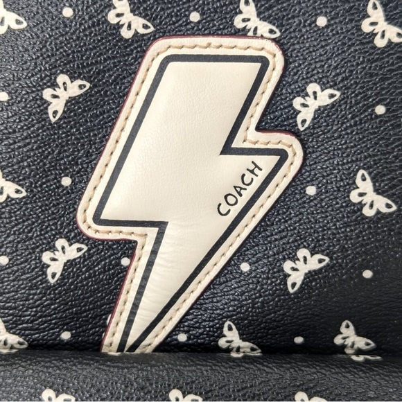 COACH Mini Charlie Backpack In Butterfly Print Thunder - Picture 12 of 15